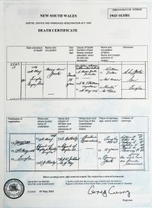 Death Certificate Mary Fuller