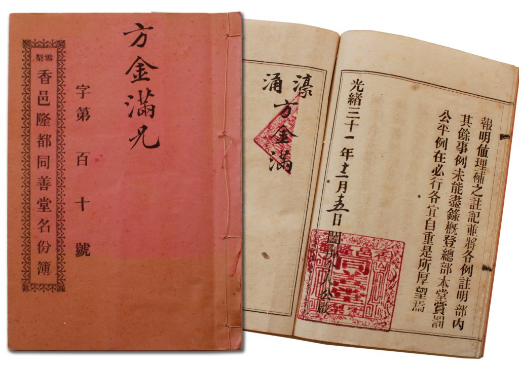 1905 membership booklet for the Sydney Long Du Association